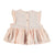 Baby Romantic sleeveless shirt with laces | Salmon