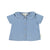 Baby Peter Pan collar blouse | Washed jeans