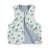 Double face waistcoat | Washed stripes jeans / flowers