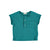 Baby Buttoned t'shirt . Jersey flammé | Emerald
