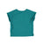 Baby Buttoned t'shirt . Jersey flammé | Emerald