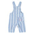 Baby dungarees | large blue stripes