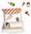 Wooden Toy - Ice Cream Table Stand Play Set
