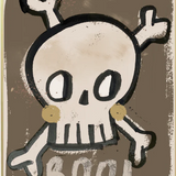 SKULL WALLPOSTER 50X70CM