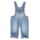 Baby Dungarees | washed blue jeans