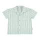 Baby hawaiian shirt | greenwater w/ grey stripes