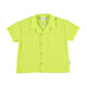 Baby hawaiian shirt | lime textured cotton