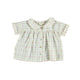 Baby Peter Pan collar blouse | Multicolor checkered