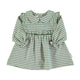 Baby peter pan dress | green checkered