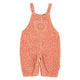 Baby dungarees | light pink & brick animal print