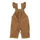 Baby dungarees w/ frills on shoulders | olive & brick animal print