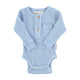 Baby longsleeve body | light blue w/ orange little stars