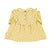 Baby peter pan dress | light yellow w/ little flowers