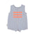 Baby short jumpsuit | navy stripes