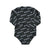 Long sleeved one piece rash vest | Black w/ "mimosa" allover
