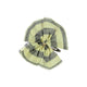 Hair clip | yellow w/ grey stripes