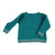 Baby knitted sweater . Emerald with coloured stripes