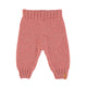 Baby knitted leggins | pink w/ lurex