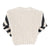 Baby knitted sweater | ecru & charcoal grey stripes
