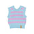 Baby knitted top | lavander & light blue stripes