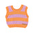 Baby knitted top | lavander & orange stripes