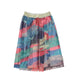 Long sequin skirt | multicolored pattern