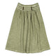 Long skirt | washed green