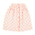 Long skirt w/ front pockets | light pink w/ flowers allover
