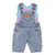 Baby unisex dungarees | washed light blue denim