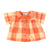 Baby Peter Pan collar shirt | yellow & red checkered