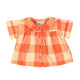 Baby Peter Pan collar shirt | yellow & red checkered