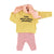 Baby longsleeve | pastel yellow w/ "self love journal" print
