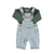 Baby unisex dungarees | washed light blue denim