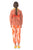 Knitted sweater | pink & orange w/ lurex