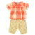 Baby girl trousers | light yellow w/ flowers allover