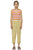 Knitted top | lavander & orange stripes