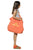 XL bag | orange w/ sun & "eh soleil" print