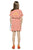 Short dress | red & ecru stripes