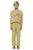 Unisex trousers | khaki w/ big blue stripes