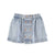 Short skirt | washed blue denim