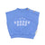 Baby sleeveless sweatshirt | blue w/ "garage band" print