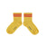 Socks | yellow w/ orange stripes