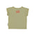 Baby t-shirt | khaki w/ star print