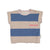 Baby t`shirt | light brown & blue stripes w/ "amigos" & "garage band" print