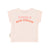 Baby t-shirt | light pink w/ lips print