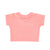 T-shirt w/ collar | pink w/ yellow "cheers" print