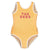 Baby terry cotton swimsuit | mango w/ "the gang" print
