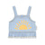 Baby top | light chambray w/ sun print