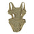 Trikini | khaki w/ animal print
