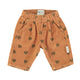 Baby trousers | brown w/ green hearts allover